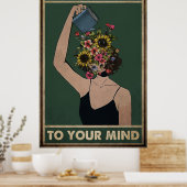 Meisjesbloem is aardig voor je. poster (Keuken)