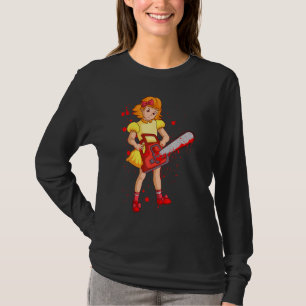 Meisjesbont voor mannen met kettingzaag Mannen T-shirt