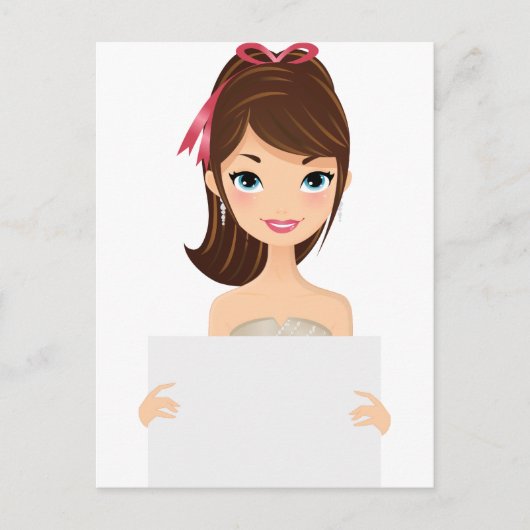  meisjesbord briefkaart (Voorkant)