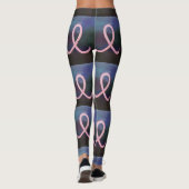 Meisjesborstkankervoorlichting Abstracte kunst Leggings (Achterkant)