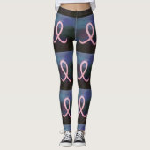 Meisjesborstkankervoorlichting Abstracte kunst Leggings (Voorkant)