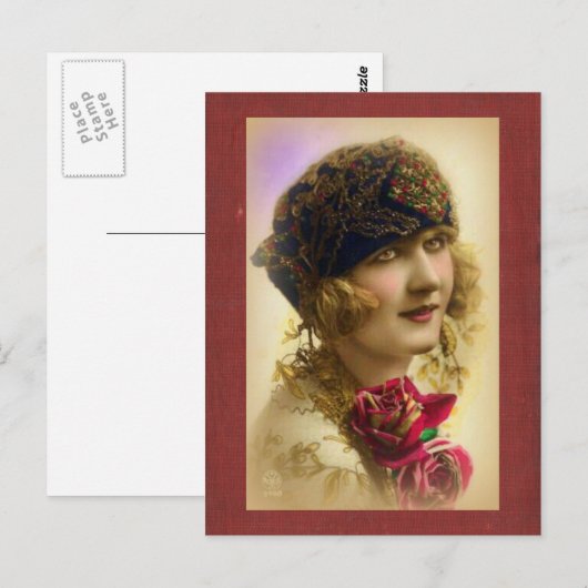 MeisjesBriefkaart van 1920 Briefkaart (Voorkant / Achterkant)