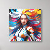 Meisjescanvas Canvas Afdruk (Voorkant)