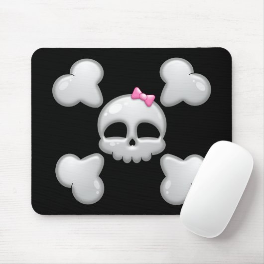 MeisjesCartoon Skull Mousepad Muismat (Met muis)