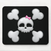 MeisjesCartoon Skull Mousepad Muismat (Voorkant)