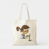 Meisjeschemicus die wetenschappelijk experiment ui tote bag (Achterkant)