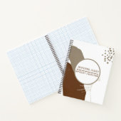 Meisjescirkel pampas en boho beige ivoornaam notitieboek (Binnen)