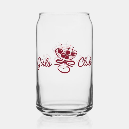 Meisjesclub Blikvorm Glas (Voorkant)