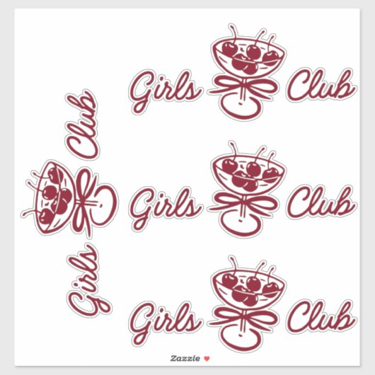 Meisjesclub Sticker (Vel)