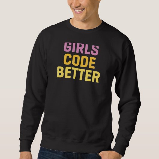Meisjescode Betere programmering Computer Science Trui (Voorkant)