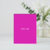 Meisjescode | Modern Neon Hot Pink Girl Power Briefkaart (Staand voorkant)