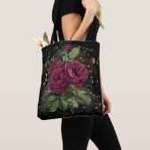Meisjescollage - rode bloedrozen tote bag (Dichtbij)