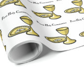 , meisjescommuniqué en bloed cadeaupapier (Rol Hoek)