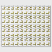 , meisjescommuniqué en bloed cadeaupapier (Vlak)