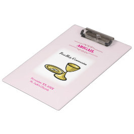 , meisjescommuniqué en bloed klembord