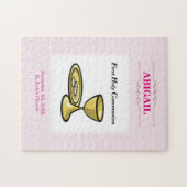 , meisjescommuniqué en bloed legpuzzel (Horizontaal)