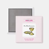 , meisjescommuniqué en bloed magneet (Voorkant / Achterkant)