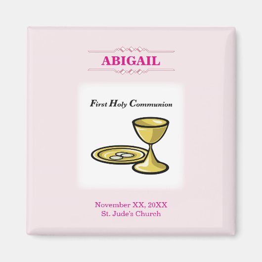 , meisjescommuniqué en bloed magneet (Voorkant)