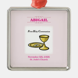 , meisjescommuniqué en bloed metalen ornament