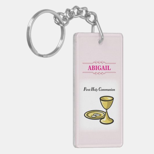 , meisjescommuniqué en bloed sleutelhanger (Voorkant Links)