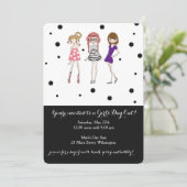 Meisjesdag / Bachelorette / Glamor Party Invite Kaart (Staand voorkant)