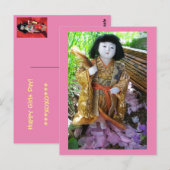 Meisjesdag Briefkaart (Voorkant / Achterkant)