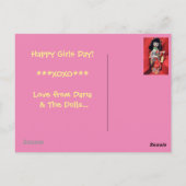 Meisjesdag Briefkaart (Achterkant)