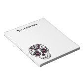 Meisjesdag van de dode suikerschedel notitieblok (Schuin)