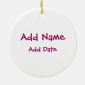 Meisjesdierenarts Keramisch Ornament (Achterkant)