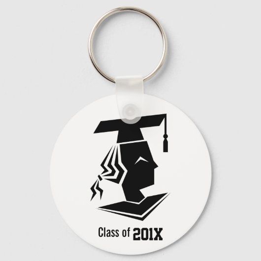 Meisjesdoctoraatsklasse Jaar Memento Personalized Sleutelhanger (Voorkant)