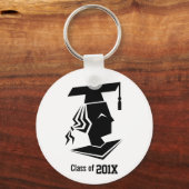 Meisjesdoctoraatsklasse Jaar Memento Personalized Sleutelhanger (Voorkant)