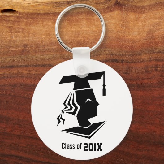 Meisjesdoctoraatsklasse Jaar Memento Personalized Sleutelhanger (Voorkant)