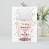 meisjesEerste Communie | Chalice-host Kaart (Staand voorkant)