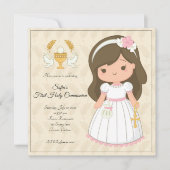 meisjeseerste communie kaart (Voorkant)