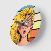Meisjesenergieretro-design wandklok (Hoek)