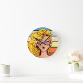 Meisjesenergieretro-design wandklok (Huis)