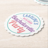 Meisjesfeest ter ere van een vrijgezellenfeest kartonnen onderzetters (Gekanteld)