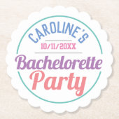 Meisjesfeest ter ere van een vrijgezellenfeest kartonnen onderzetters (Voorkant)