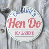 Meisjesfeest ter ere van een vrijgezellenfeestje k ronde button 6,0 cm (In situ)