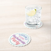 Meisjesfeest ter viering van een vrijgezellenfeest kartonnen onderzetters (Insitu)