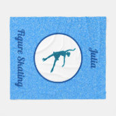 Meisjesfiguur Skleece Blanket Fleece Deken (Voorkant (Horizontaal))