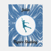 Meisjesfiguur Skleece Blanket Fleece Deken (Voorkant)