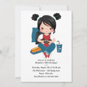 Meisjesgame Night Video Game-slaappartij Kaart (Voorkant)