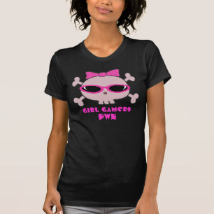 Meisjesgamers met zonnebrillen t-shirt