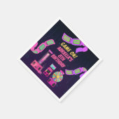 Meisjesgaming en Arcade Birthday Servet (Hoek)