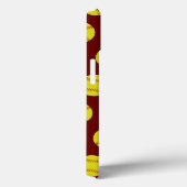 meisjesgeel softbolpatroon, sporadisch gegrammeerd Case-Mate iPhone case (Achterkant / Rechts)