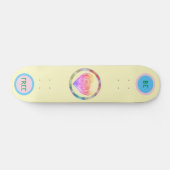 Meisjesgeel "Wees vrij" skateboard (Horizontaal)