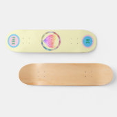 Meisjesgeel "Wees vrij" skateboard (Horizontaal)