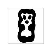 Meisjesgeest-silhouette-stempel Rubberstempel (Afrduk)