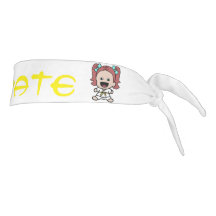 Meisjesgele gordel Karate Head Wrap